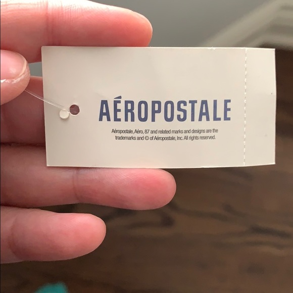 AEROPOSTALE Black Texture Fleeced Leggings - Picture 3 of 5